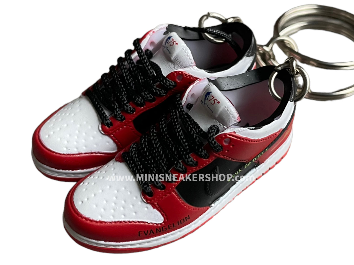 Mini sneaker keychain 3D Dunk - Evangelion