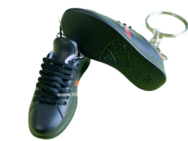 Mini Sneaker Keychains Gucci Classics Black and Red