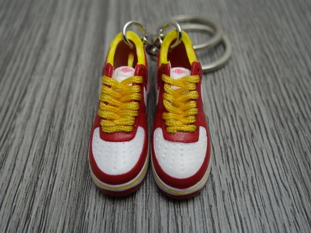 Mini Sneaker Nike Air Force - Red White Yellow