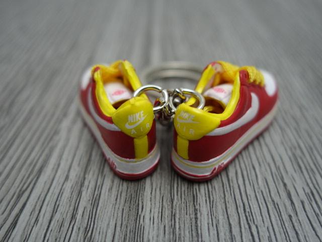 Mini Sneaker Nike Air Force - Red White Yellow