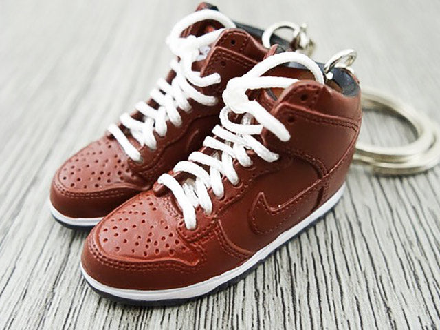Mini Sneaker keychains Dunk Hi - Brown
