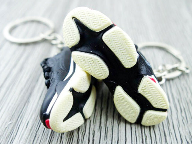 Mini Sneaker Keychains BLCGA Triple S - Black and Red