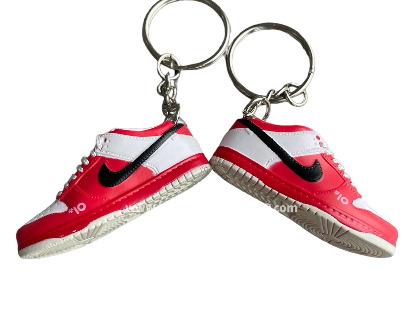 Mini sneaker keychain 3D Dunk - Slam Dunk - Sakuragi White Red