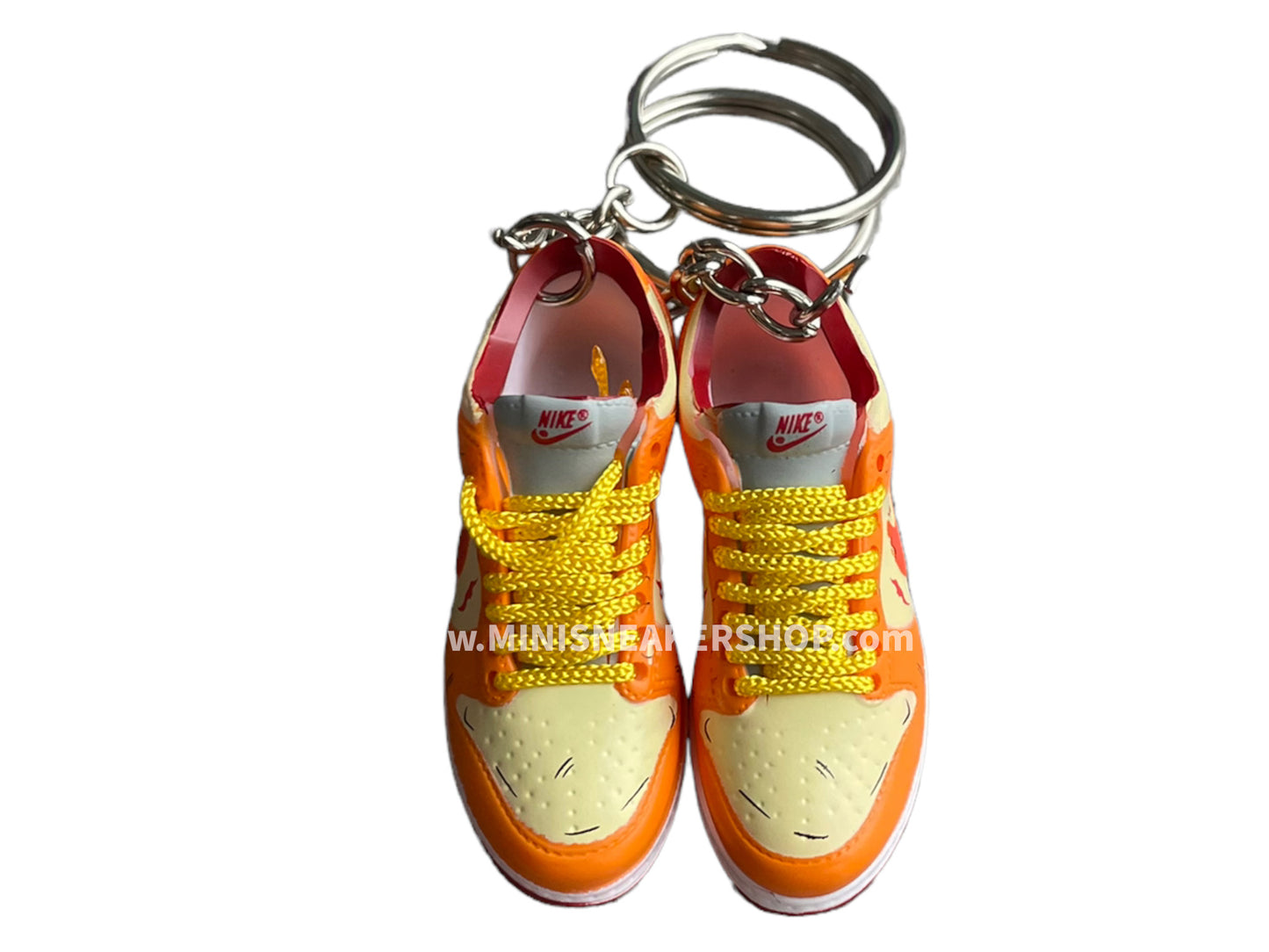 Mini sneaker keychain 3D Dunk - Manga Orange