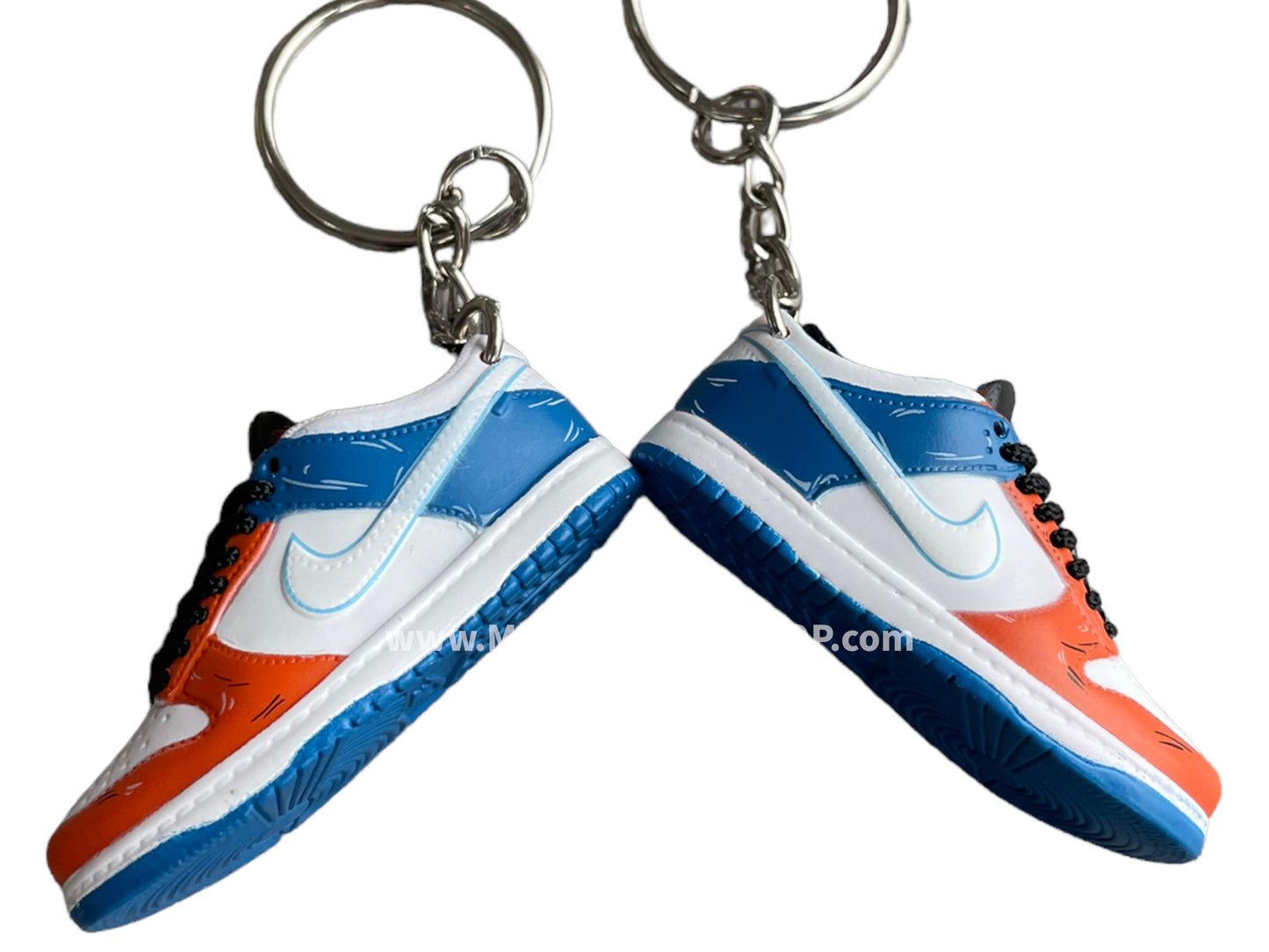 Mini sneaker keychain 3D Dunk - Blue White Red