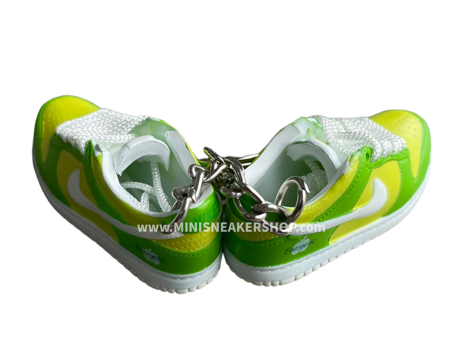 Mini sneaker keychain 3D Dunk -Lime Citrus