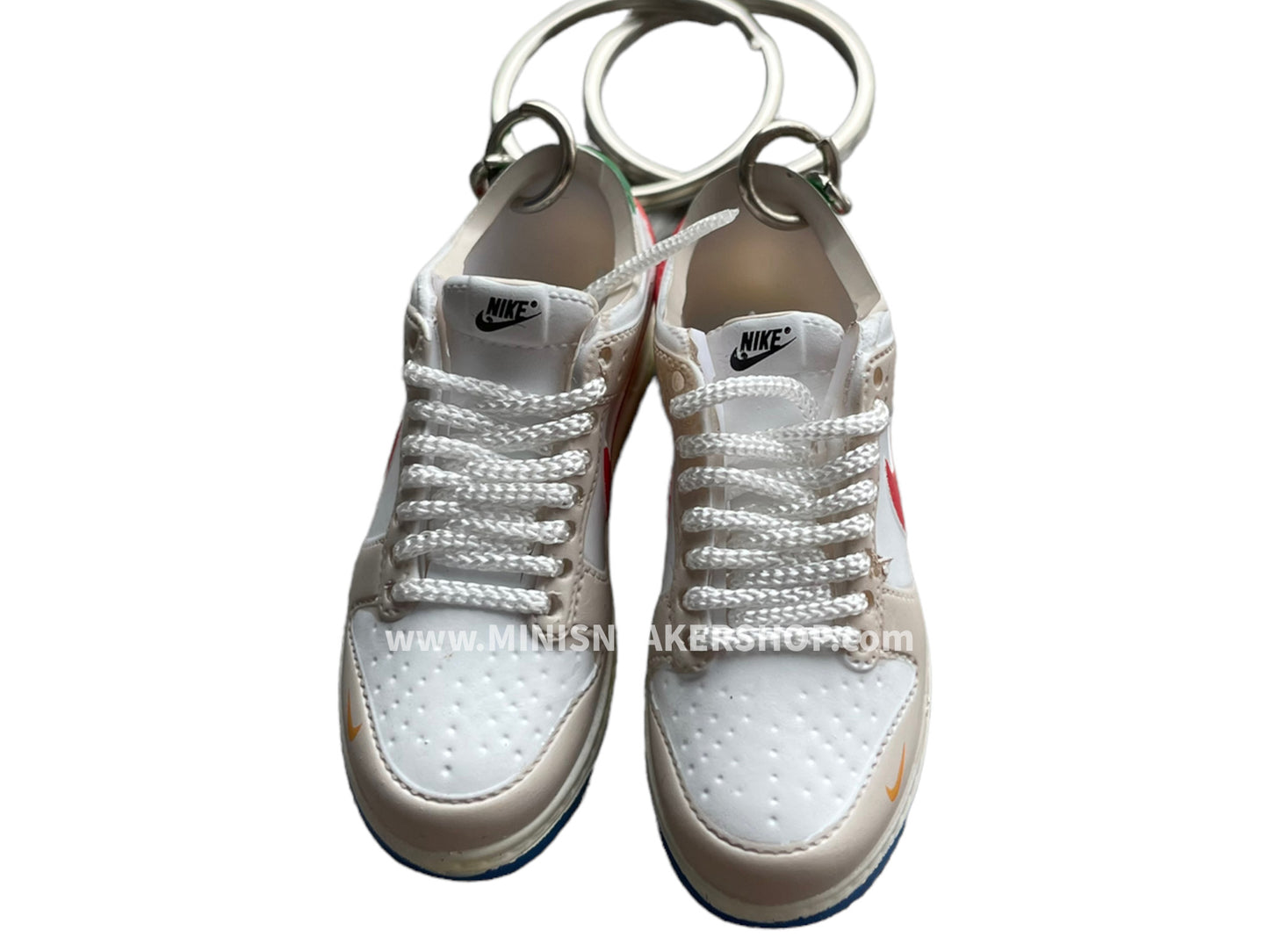 Mini sneaker keychain 3D Dunk - Grey Red