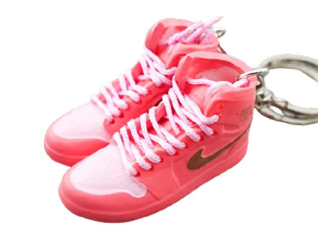 Mini sneaker keychain 3D Air Jordan 1 - Double Pink