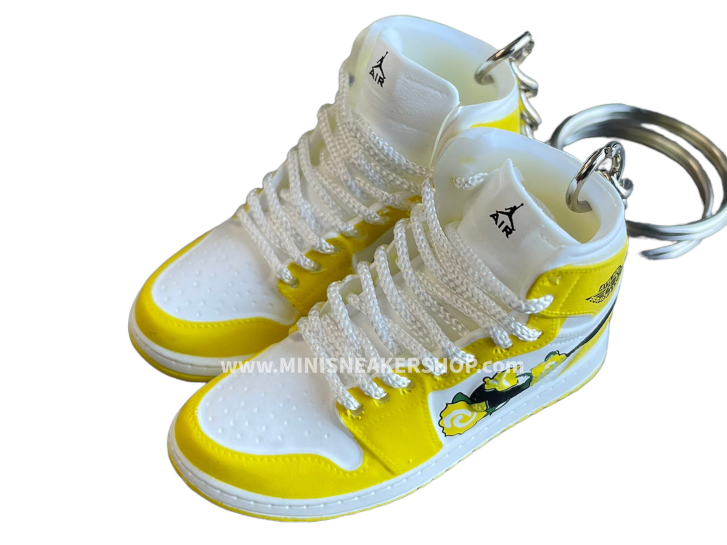 Mini sneaker keychain 3D  Air Jordan 1 - Dynamic Yellow