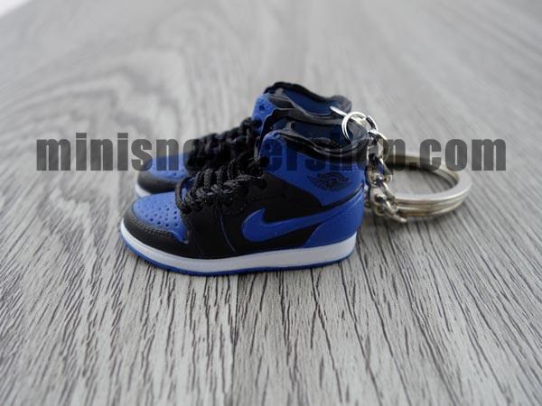 Mini sneaker keychain 3D AJ1 Black Royal Blue (1985)