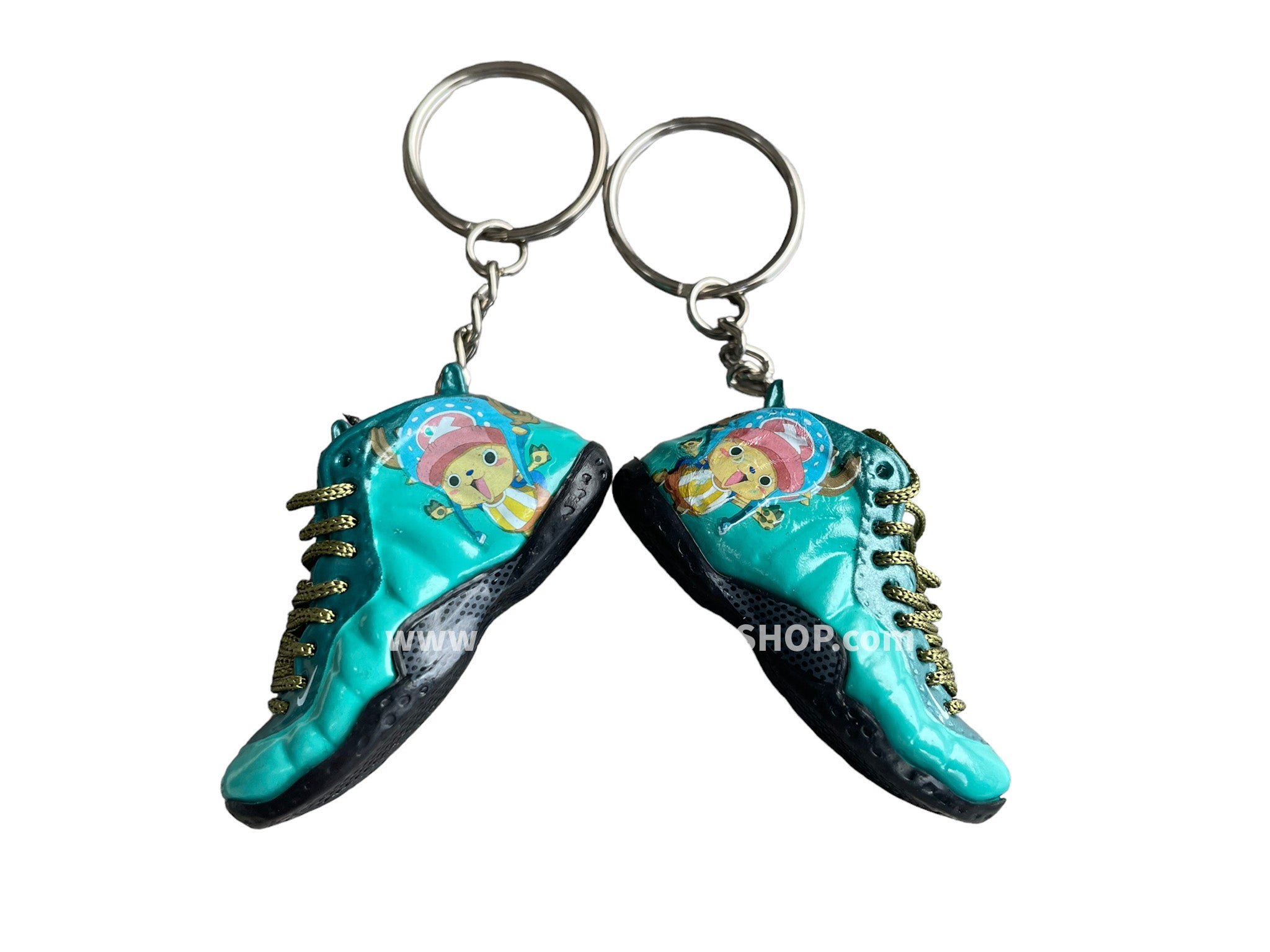 Mini sneaker keychain 3D Foamposite One Piece Mini Sneaker Shop