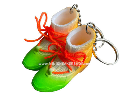 Mini 3D sneaker keychains FEAR OF G. Metallic multi