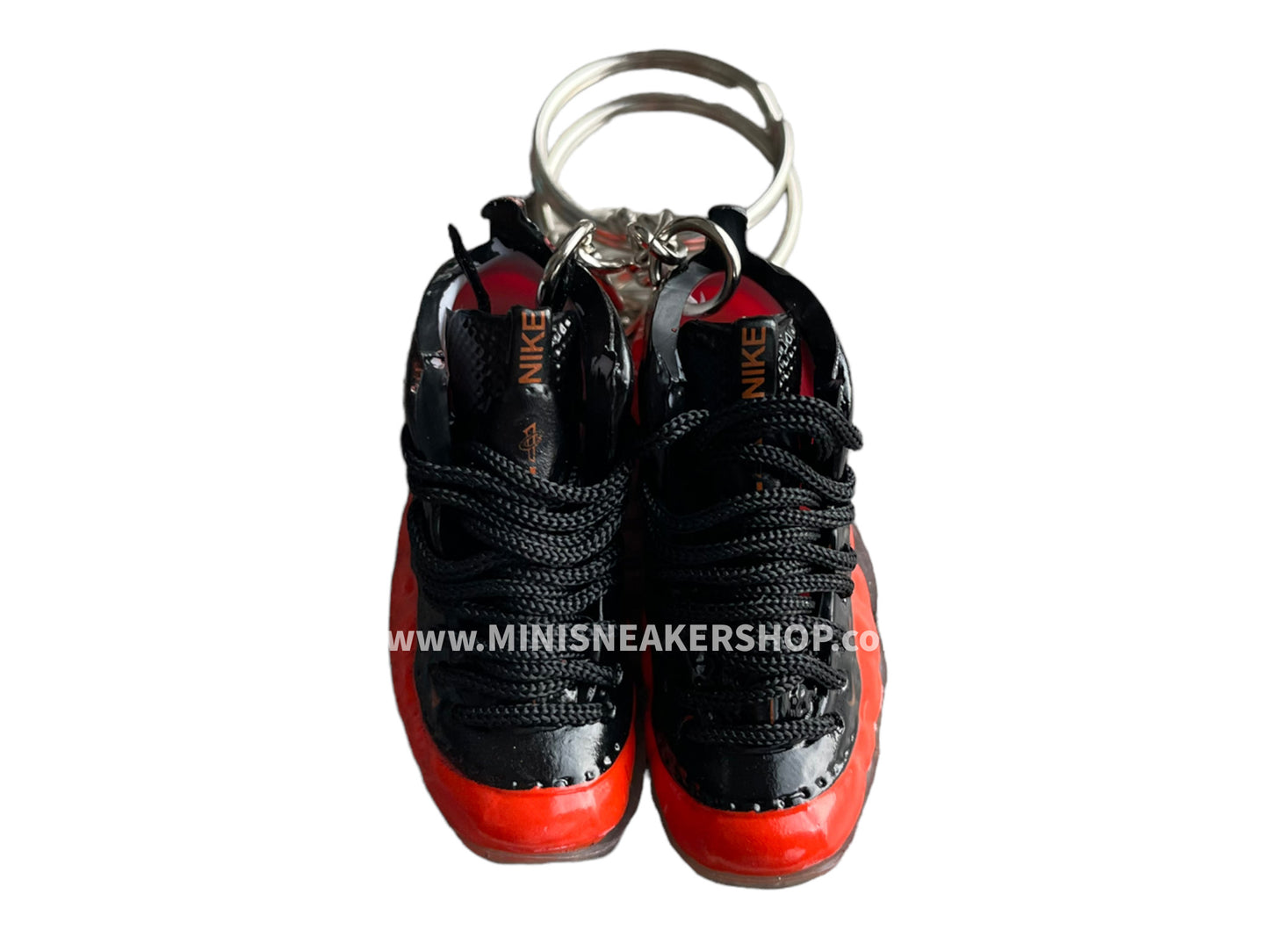 Mini sneaker keychain 3D Foamposite - Fire red