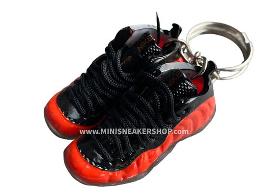 Mini sneaker keychain 3D Foamposite - Fire red